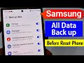 Samsung Phone Reset Karne Se Pehle Data Kaise Save Kare Samsung Backup And Restore