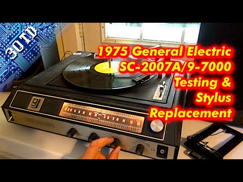 Vintage Turntable Repair: General Electric SC-2007A/9-7000 Testing and Stylus Replacement