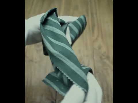 Stripe Dark Teal Pure Cotton 105 GSM Handwoven Fabric — video