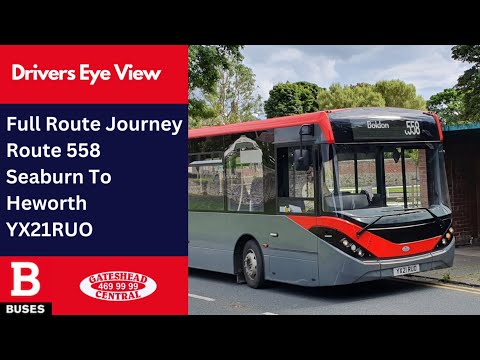DEV: FULL ROUTE JOURNEY | Nexus Bus Route 558 - Seaburn Dene Estate to Heworth | YX21RUO