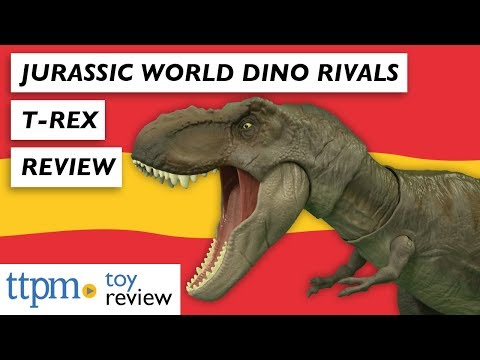 Jurassic World Dino Rivals Bite 'N Fight Tyrannosaurous Rex from Mattel Toy Review