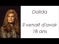 Dalida - Il venait d'avoir 18 ans - Paroles