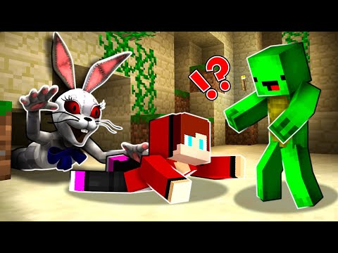 MANZEL's Terrifying Night: Bunny Vanessa Kidnaps JJ & Mikey in FNAF Minecraft - Maizen