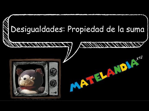 1.4 Desigualdades | Propiedad de la suma