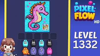 Pixel Flow Level 1332 Solution Walkthrough