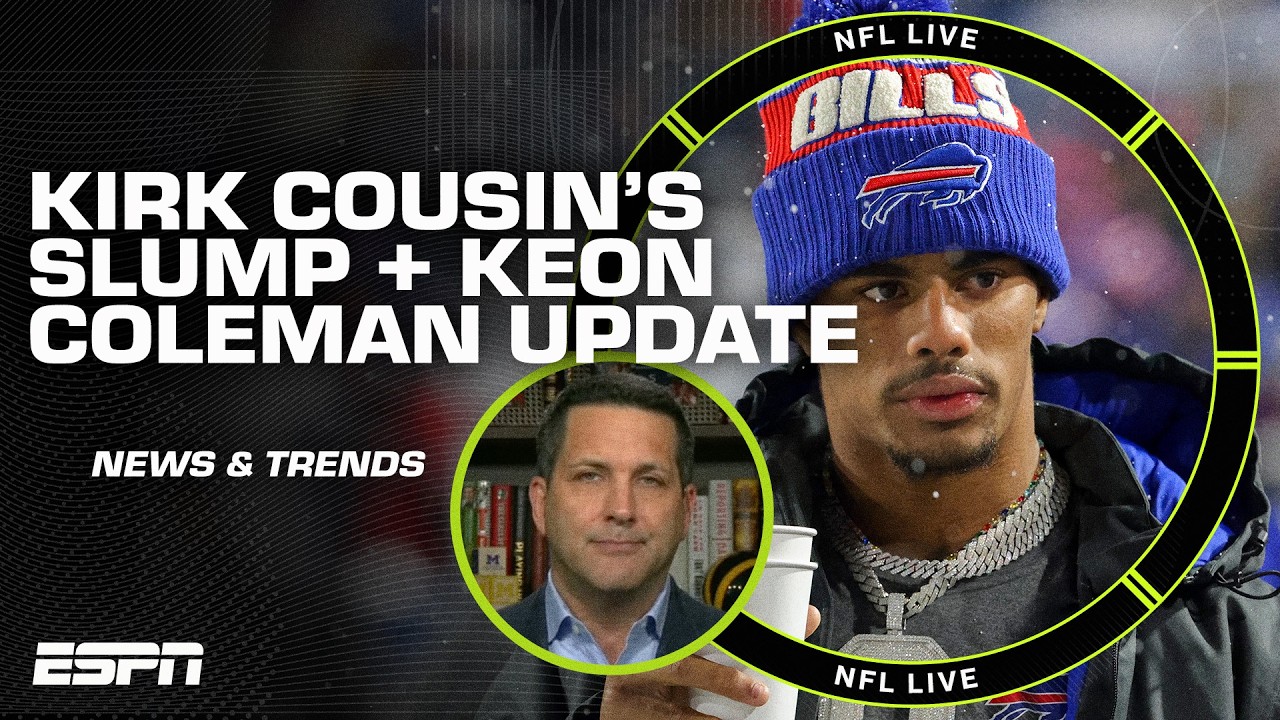 TOP STORIES & TRENDS 👀 Keon Coleman injury update, Kirk Cousins' slump & more | NFL Live