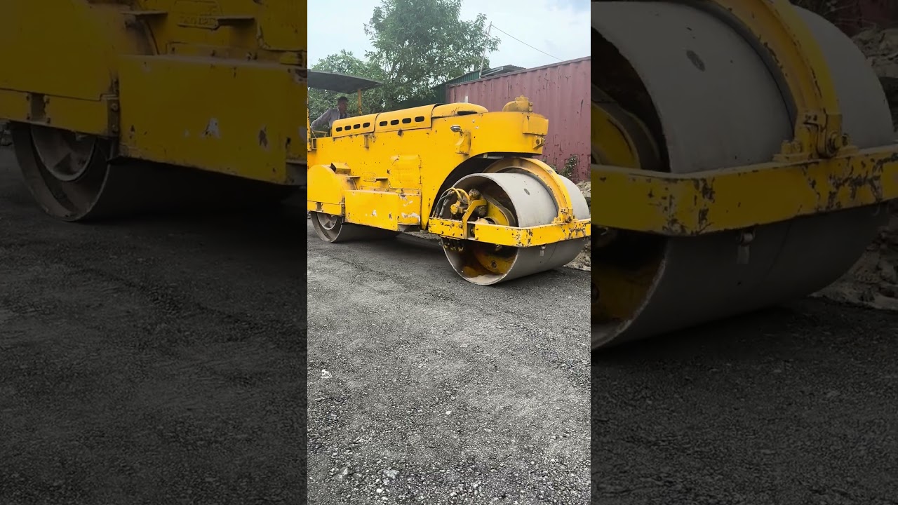 Asphalt Edge Compactor Tool for Road Leveling Technology #KidsPlayground#ChildrenArchitecture#Kids