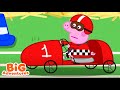Race With Peppa Pig Peppa Pig S Big Adventures Kids Cartoon