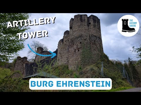 Exploring a castle ruin with a massive artillery tower  |  Burg Ehrenstein
