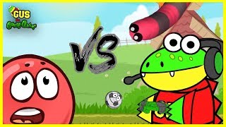 Redball 4 Vs. Slither.io Let&#39;s Play with Gus the Gummy Gator !