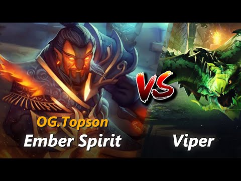 How to Ember Spirit mid vs Viper (feat. Topson) | First 10 minutes
