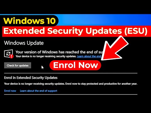 How To Enroll Extended Security Updates (ESU) for Windows 10 | Extend Support Till 2026