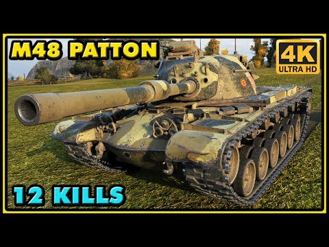 M48A1 Patton - 12 Kills - 8,4K Damage - World of Tanks Gameplay