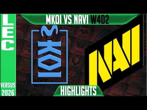 MKOI vs NAVI Highlights | LEC W4D2 2026 Versus | Movistar KOI vs Natus Vincere