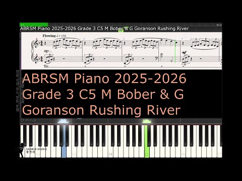 ABRSM Piano 2025 2026 Grade 3 C5 M Bober & G Goranson Rushing River