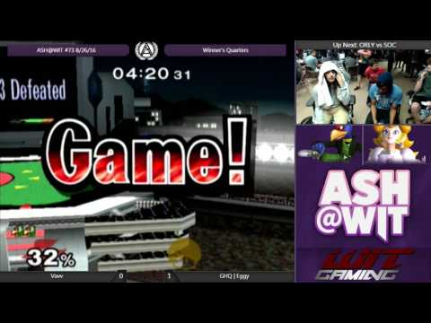 GHQ | Eggy (Peach) vs Vavv (Falco) - ASH@WIT #73 Melee Winner's Quarters