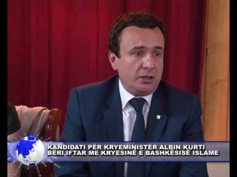 30 maj 2017 ALBIN KURTI BËRI IFTAR ME KRYESINË E BASHKËSISË ISLAME