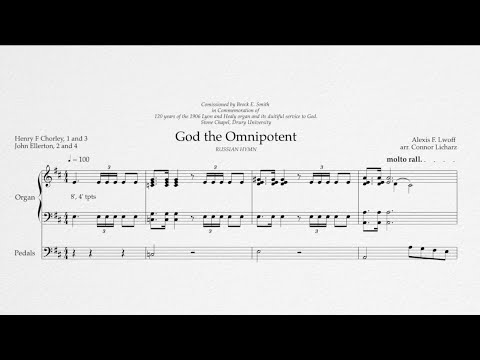Hymn Tune RUSSIAN HYMN (God the Omnipotent)