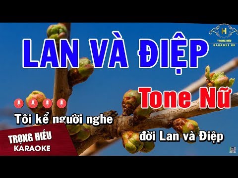 Karaoke Chuyện Tình Lan Và Điệp Tone Nữ Nhạc Sống | Trọng Hiếu