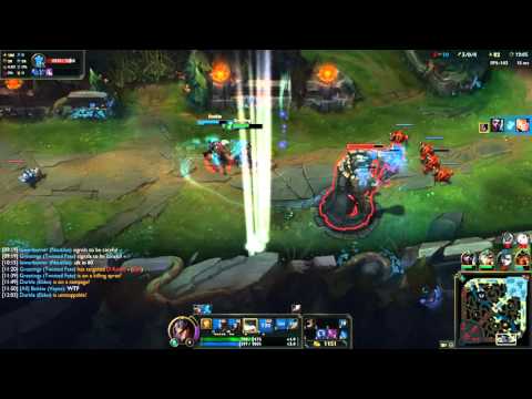 LoL Highlights Game 25 - Twisted Fate vs. Lux - Ranked game (smurf)