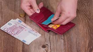 Компактное портмоне из натуральной кожи Grande Pelle 16798 бордовый