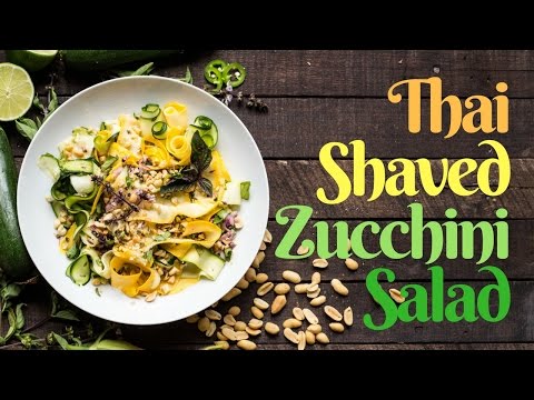 Thai Shaved Zucchini Salad
