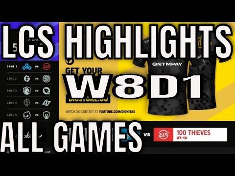 LCS Highlights ALL GAMES W8D1 Summer 2021