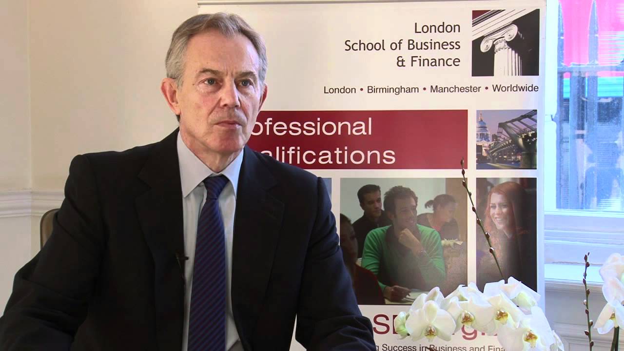 Former UK Prime Minister Tony Blair speaks exclusively to LSBF