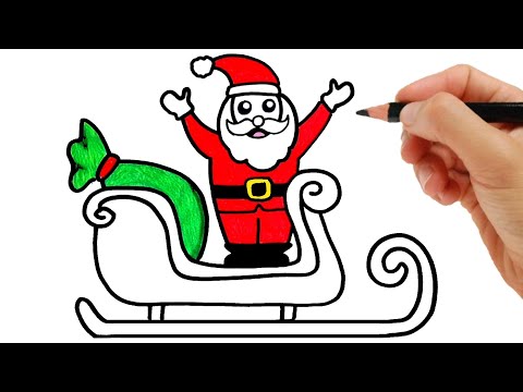 Comment dessiner un traîneau du père noël