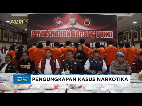 POLDA KEPRI UNGKAP KASUS NARKOTIKA DENGAN 22 TERSANGKA