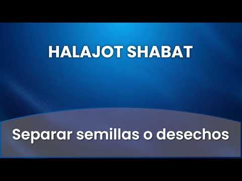 7 - Separar semillas o desechos