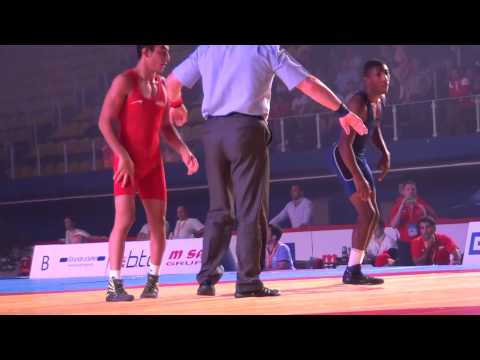 Jr World FS - Sharestani (IRI) dec. Moody (USA), 50 kg bronze bout