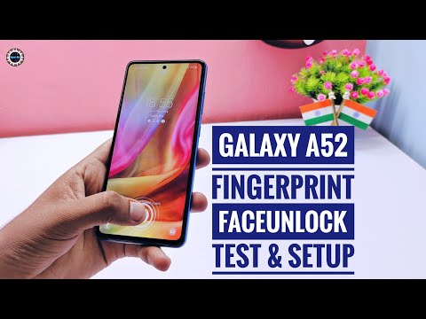 Samsung Galaxy A52 | In'Display Fingerprint - FaceUnlock Test & Setup 🔥🔥🔥