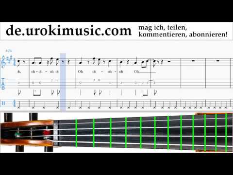 Geigenunterricht Mo-Torres, Cat Ballou & Lukas Podolski - Liebe deine Stadt Noten Lernen Teil#2 um