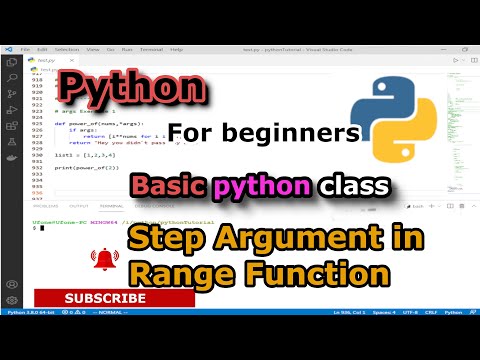 Python Step Argument In Range Function How To Use Step Argument Python For Beginners