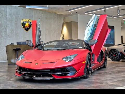 Thumbnail for Lamborghini Aventador SVJ Roadster - Cold Startup, Sound, Interior Exterior at Lamborghini Miami by Lamborghini Estoque