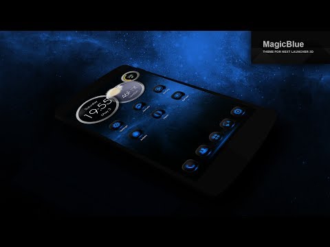 Next Launcher Theme MagicBlue Video