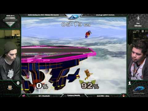 SGL 2017   1v1 Top 4 Losers   G2 Westballz vs ALG EMG n0ne