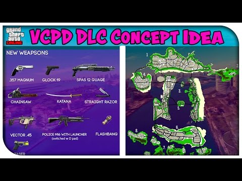 Awesome Vice City "VCPD" DLC Concept Idea for GTA 5 Online! (New Map, Guns & Game Modes!) [GTA V]