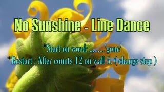 No Sunshine (沒有陽光) - Line Dance