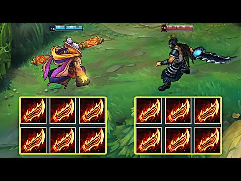 JAX vs TRYNDAMERE 6x GUINSOO FULL BUILD FIGHTS & Best Moments!