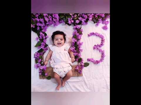 3 month cute baby photoshoot ideas😍❤️#babyphotography#baby#photography#viral#shorts#cutebaby#video