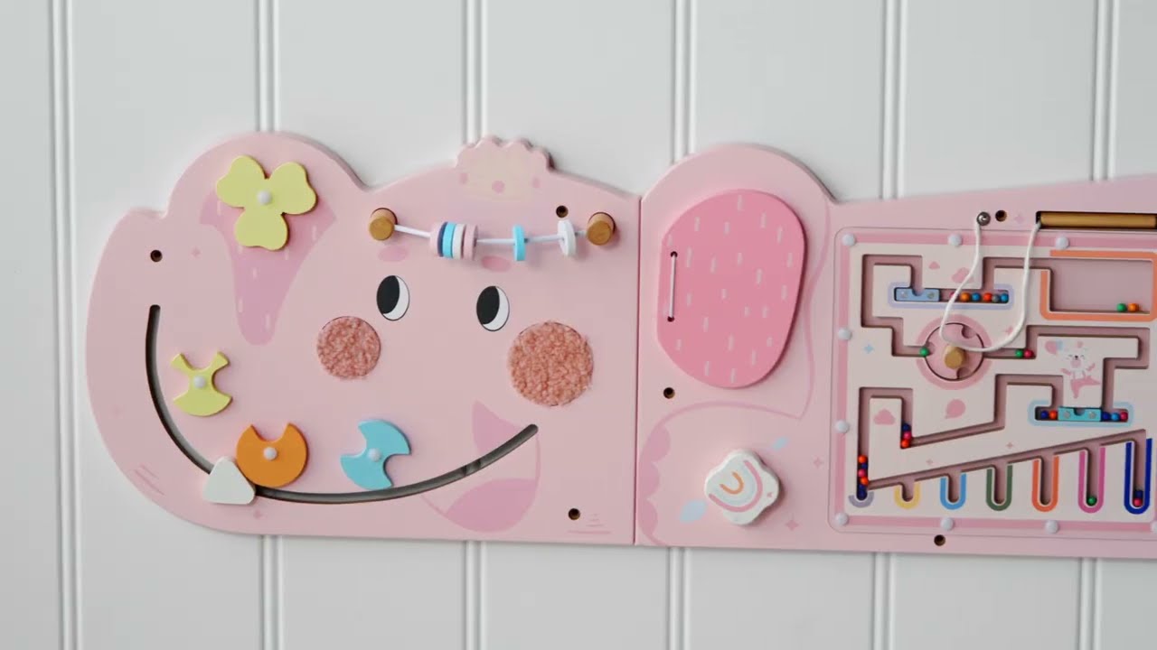 Robud ROBUD Motorikbrett Elefant Rosa Rosa Robud ROBUD Motorikbrett Elefant Rosa Rosa