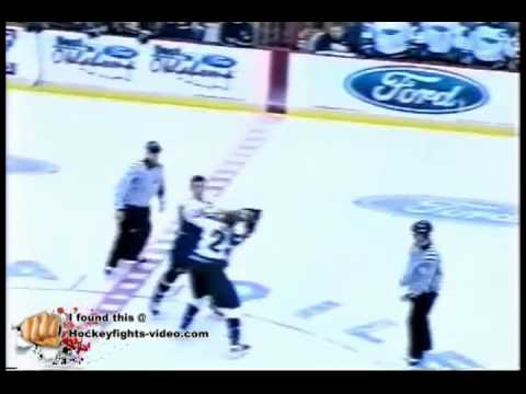 Nov 6, 2004 Derek Parker vs Mario Joly Wichita Thunder vs Tulsa Oilers CHL