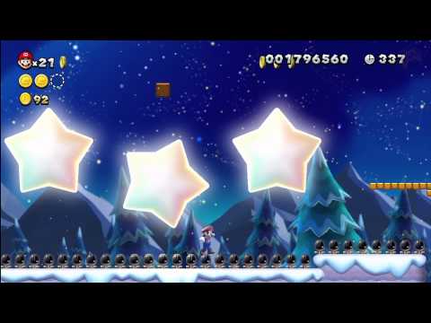 Frosted Glacier-1 Spinning-Star Sky [New Super Mario Bros Wii U]