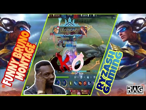 WTF MOBILE LEGENDS FUNNY MOMENTS | BRUNO MONTAGE BY RYZASH GAMING