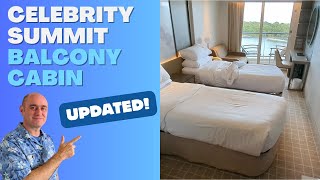 Celebrity Summit Veranda / Balcony Cabin - Room Tour - Updated cruise ship
