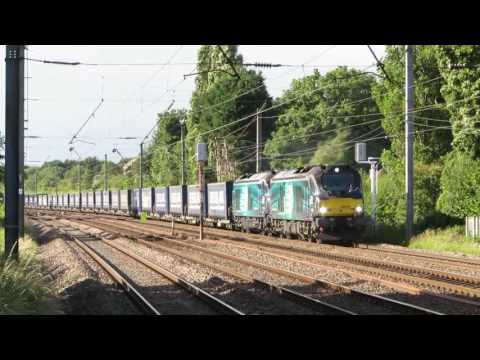 Class 68 THRASH!! DRS 68005 and 68018 - 4M48, Euxton 3.7.16