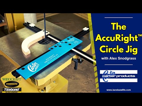 How to cut perfect circles on a bandsaw with the AccuRight™ Circle Jig
