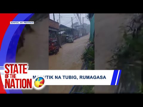 Maputik na tubig, rumagasa SONA